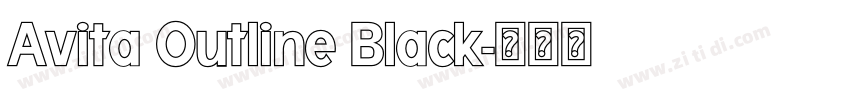Avita Outline Black字体转换